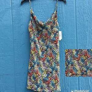 Row A Floral Cami Mini Sleeveless Dress Women’s Size Small NWT